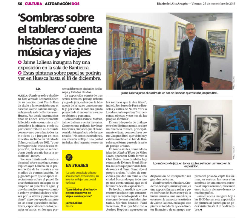Sala Bantierra, Huesca (2016) · Diario Altoaragón · 1