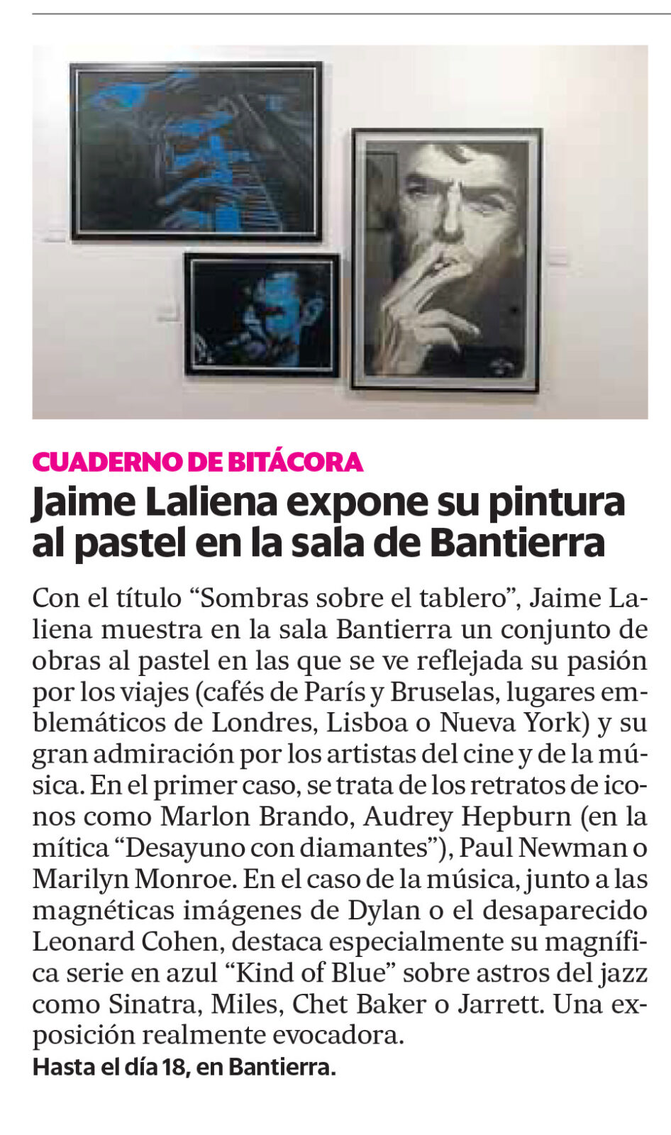 Sala Bantierra, Huesca (2016) · Diario Altoaragón · 2