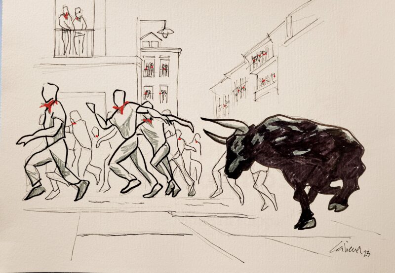 Pamplona. Encierro
